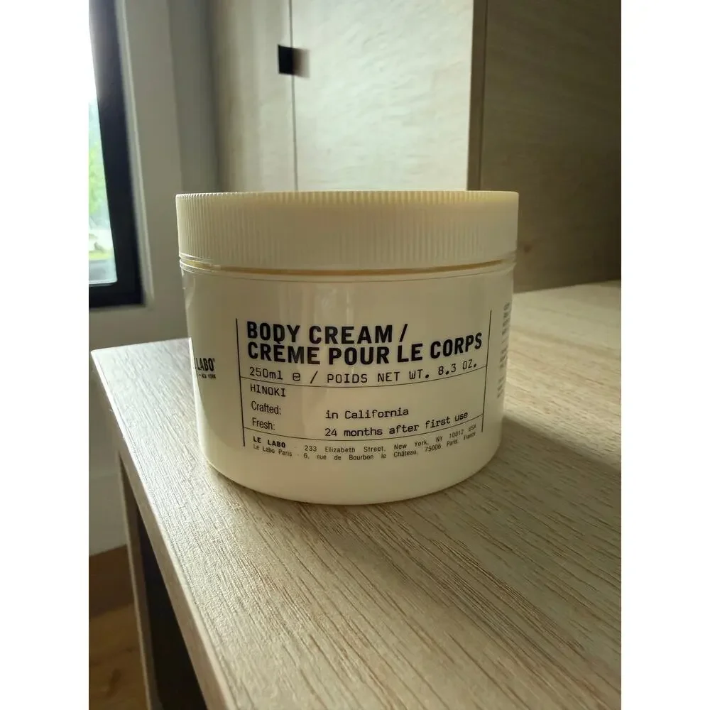 $62 New Le Labo Hinoki Body Cream 250ml 8.3oz New Sealed Luxury Moisturizer
